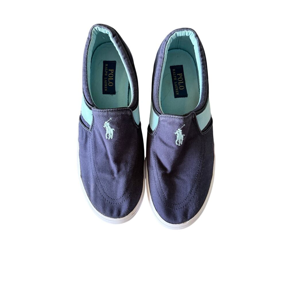 Polo Ralph Lauren navy blue loafer deck shoe slip on men’s 9D preppy coastal - Picture 7 of 8